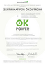 OK-Power-Zertifikat